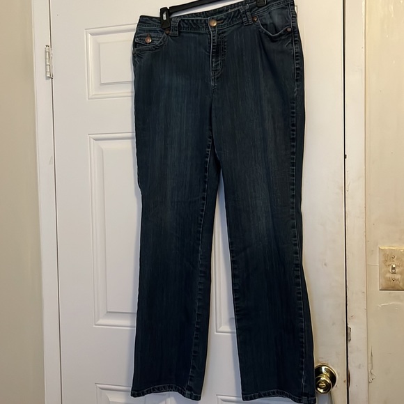 Avenue Denim - Avenue dark blue denim boot cut jeans